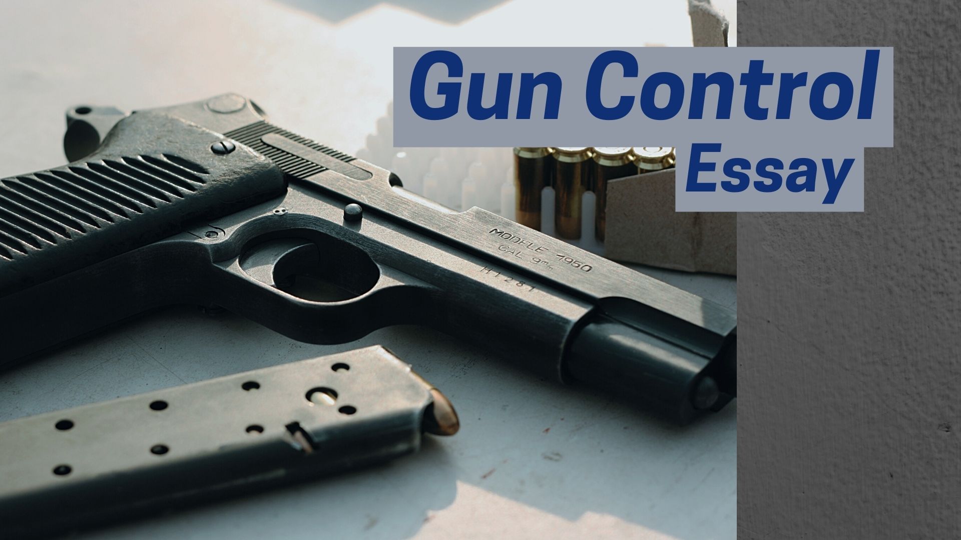 Writing A Gun Control Essay – Are You Pro Or Against It?
