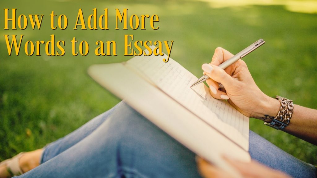 How To Easily Add More Words To An Essay